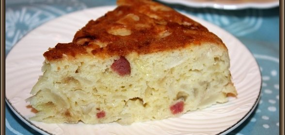 Шарлотка с капустой в мультиварке