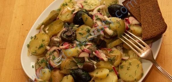 Грузди жареные с картофелем