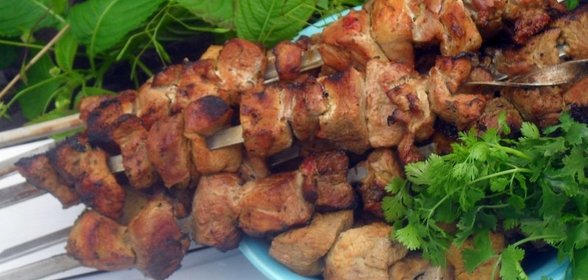 Шашлык из свинины в пивном маринаде