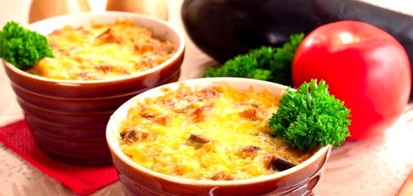 Баклажаны под соусом бешамель