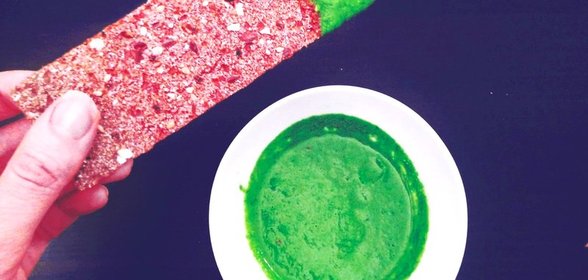 Зеленый соус из рукколы