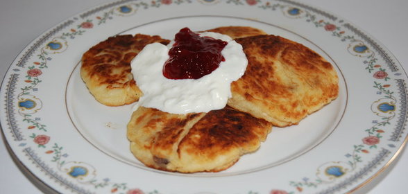 сырники с сушёной клюквой