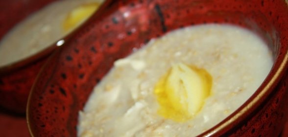 Овсяная каша с курочкой и топленым сливочным маслом