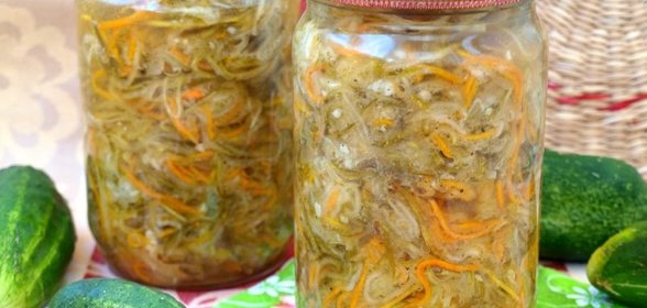 Огуречный салат по-корейски на зиму