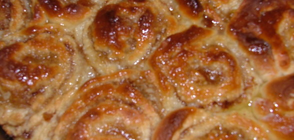 Апельсиновый пирог - розочки