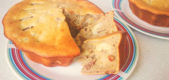 Пряный банановый хлеб с изюмом