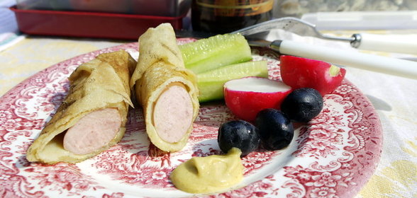 Блины а ля Hotdog (идеи для гриля)