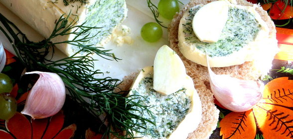 Сливочное масло с крабом и зеленью