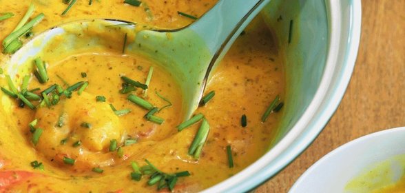 Тыквенный суп со вкусом карри