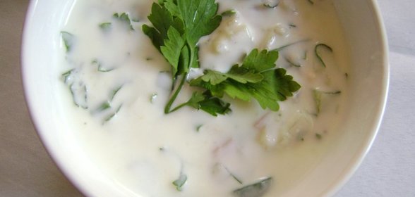 Окрошка на воде с уксусом