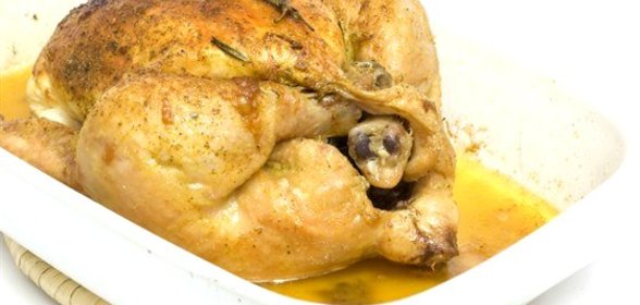 Курица, запеченная по‑французски