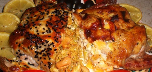 фаршированные цыплята БАРЫШНЯ И КРЕСТЬЯНКА
