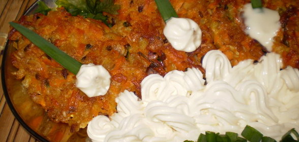 морковные оладьи