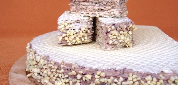 Вафельный тортик с джемом