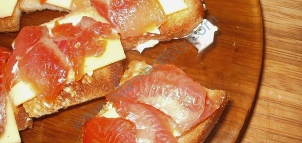 Бутерброды с семгой - Кростини