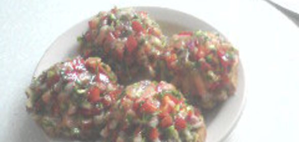 Тартар из слабосолёного лосося