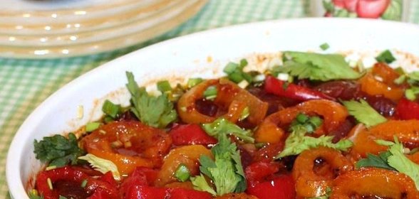 Мясо запеченное с перцем по-мексикански