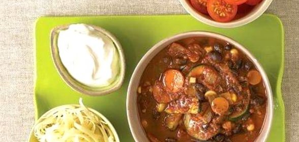 Черная фасоль с чили