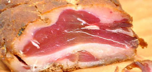 Вяленая утиная грудка в чамане, типа бастурмы