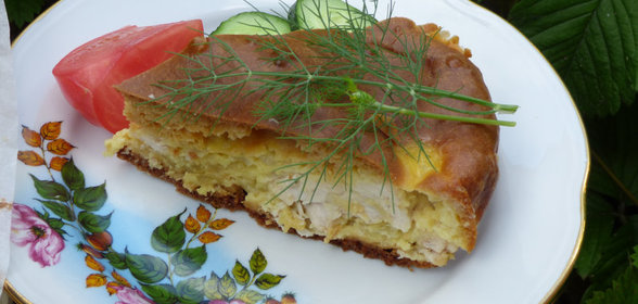 Пирог закусочный с курицей. Видео