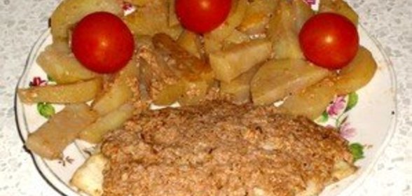 Телапия в ореховой шубе