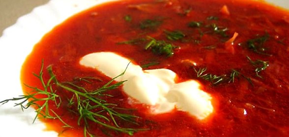 Борщ из квашеной свеклы