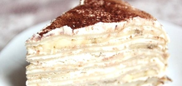 Блинный торт с творожным кремом