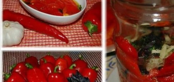 Запеченные перцы в маринаде