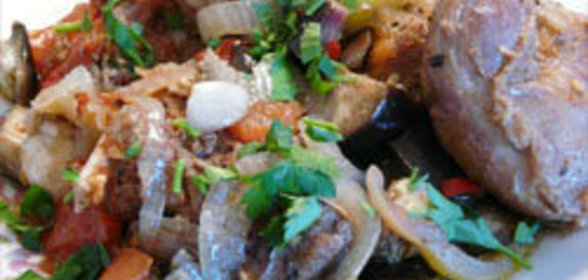 Баранина с овощами по-турецки