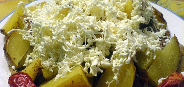 Картофель по-исландски от тётя маша, с брынзой и приправами от меня