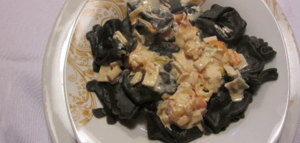 Соус для пасты (из королевских креветок)