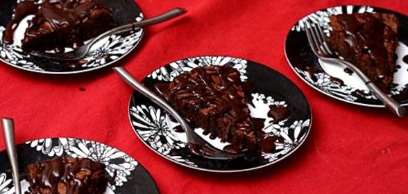 Шоколадный пирог с глазурью