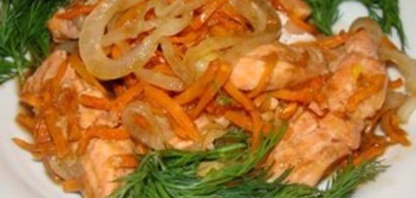 Лосось под маринадом с китайским уклоном