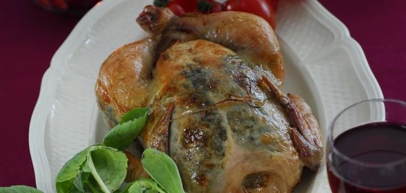 Цыпленок с редисочным маслом