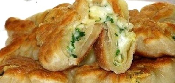 Кефирные конверты с сыром