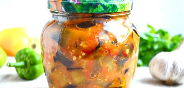 Острые баклажаны по-грузински на зиму