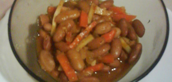 Пряная фасоль с овощами по-кубански