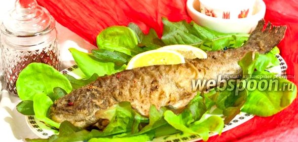 Форель речная жареная