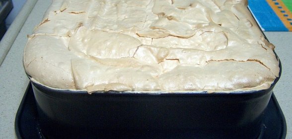 пирог-торт с персиками