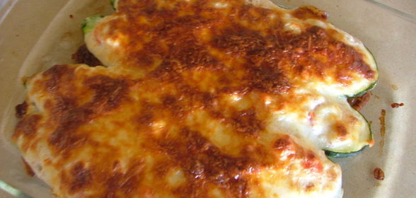 Цуккини, фаршированные крабами