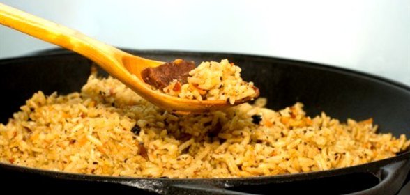 Плов с бараньей лопаткой