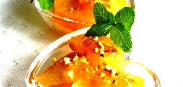 Легкий десерт Оранжевая утонченность с конфитюром Darbo