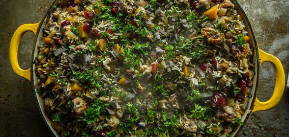 Ризотто со свиными колбасками