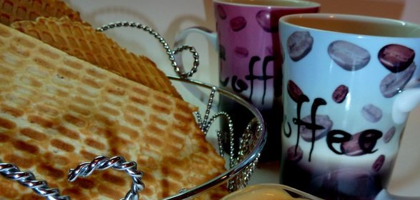 Марципановые вафли с сырным соусом для Милы ( Ludmila) с благодарностью