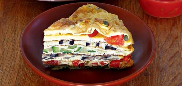 Креспу, закусочный омлет с начинками