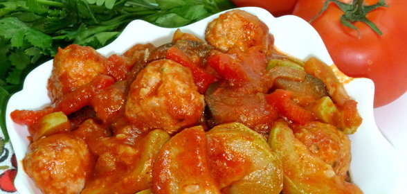 Мини тефтели с овощами ( из серии: готовим быстро, просто, вкусно)