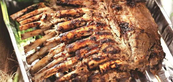 Бараньи ребрышки в маринаде из киви