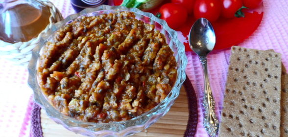 Овощная икра с грибами