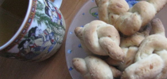 Гренки с творогом сочные (на сковороде)