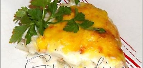 Капуста, запечённая с соусом бешамель